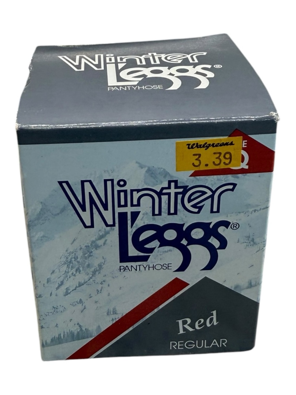 Vintage Winter L’eggs Regular Pantyhose Red Size Q NOS